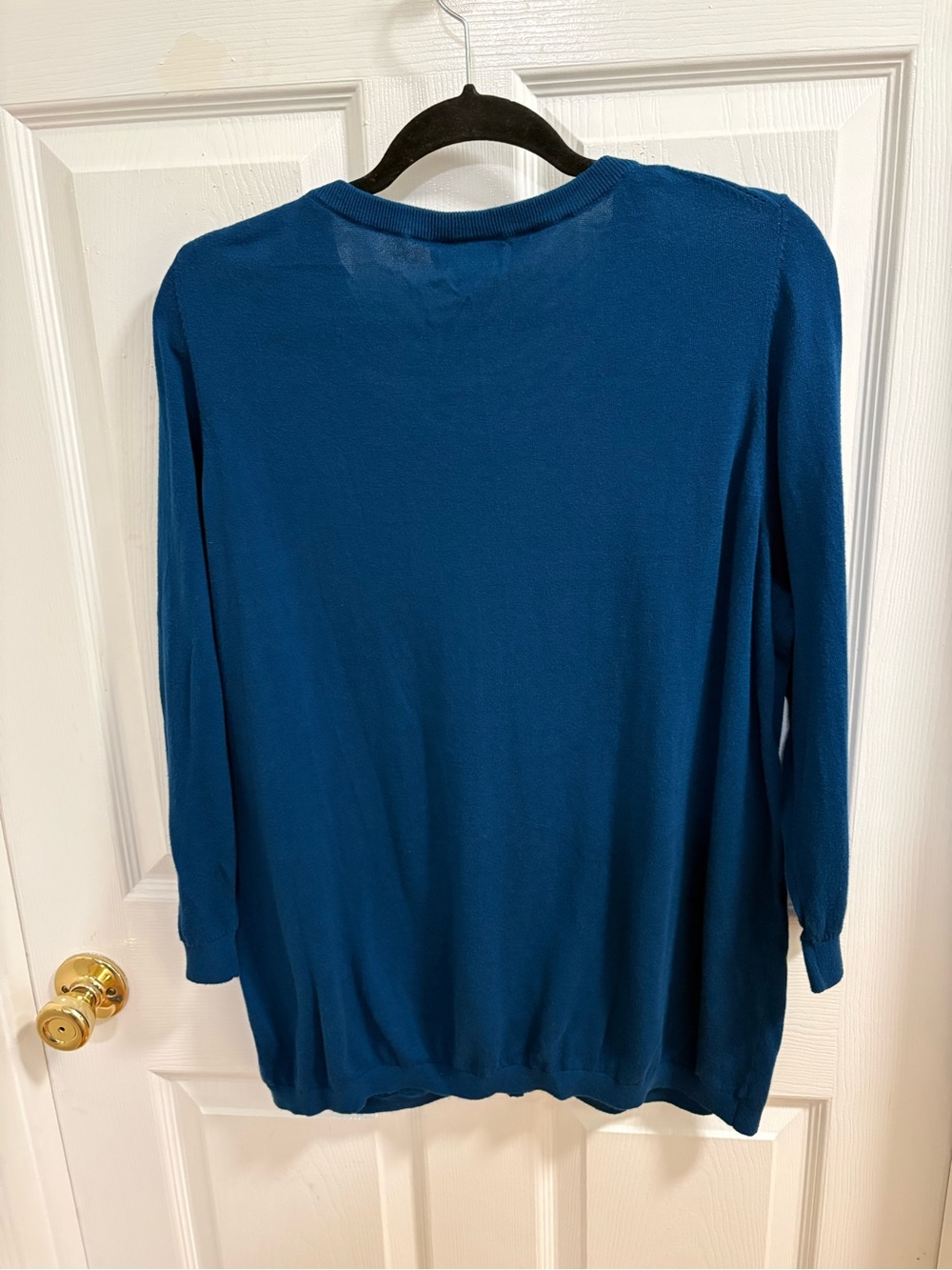 Lane Bryant blue cotton cardigan